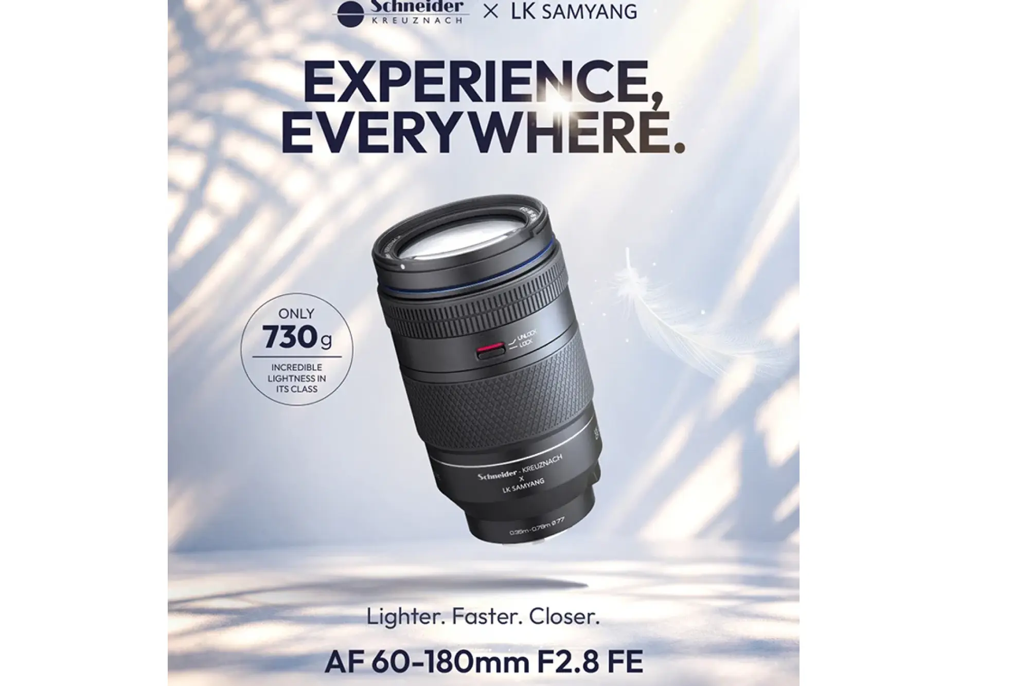 6/25発表 Samyang / Schneider AF 60-180mm F2.8 FEが正式発表